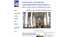 Desktop Screenshot of foerderverein.kirche-marienberg.de