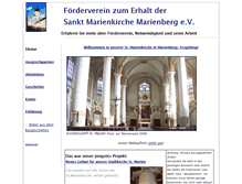 Tablet Screenshot of foerderverein.kirche-marienberg.de
